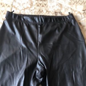 Black Pleather Leggings